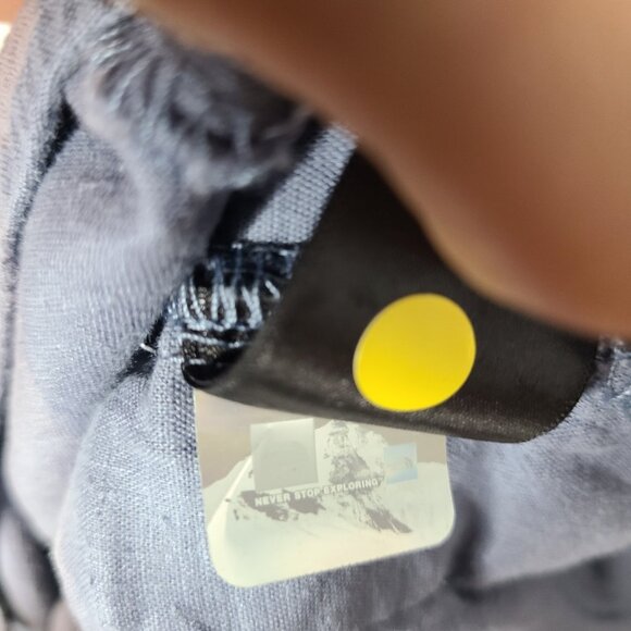 The North Face Hemp Hillrose Jumpsuit Flowy Sz XL Wide Leg Coastal Vacation Blue - Picture 12 of 12